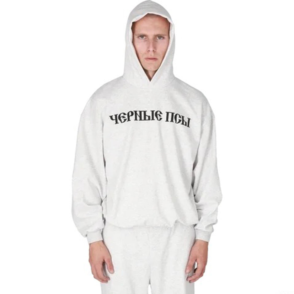Yeezy X Gosha Kanye Russian Black Dog Grey Black Hoodie Sweatshirt Men's And Women's Spring Autumn High Street Hip Hop Hooded Pullover Hoodie Ngvp #1869