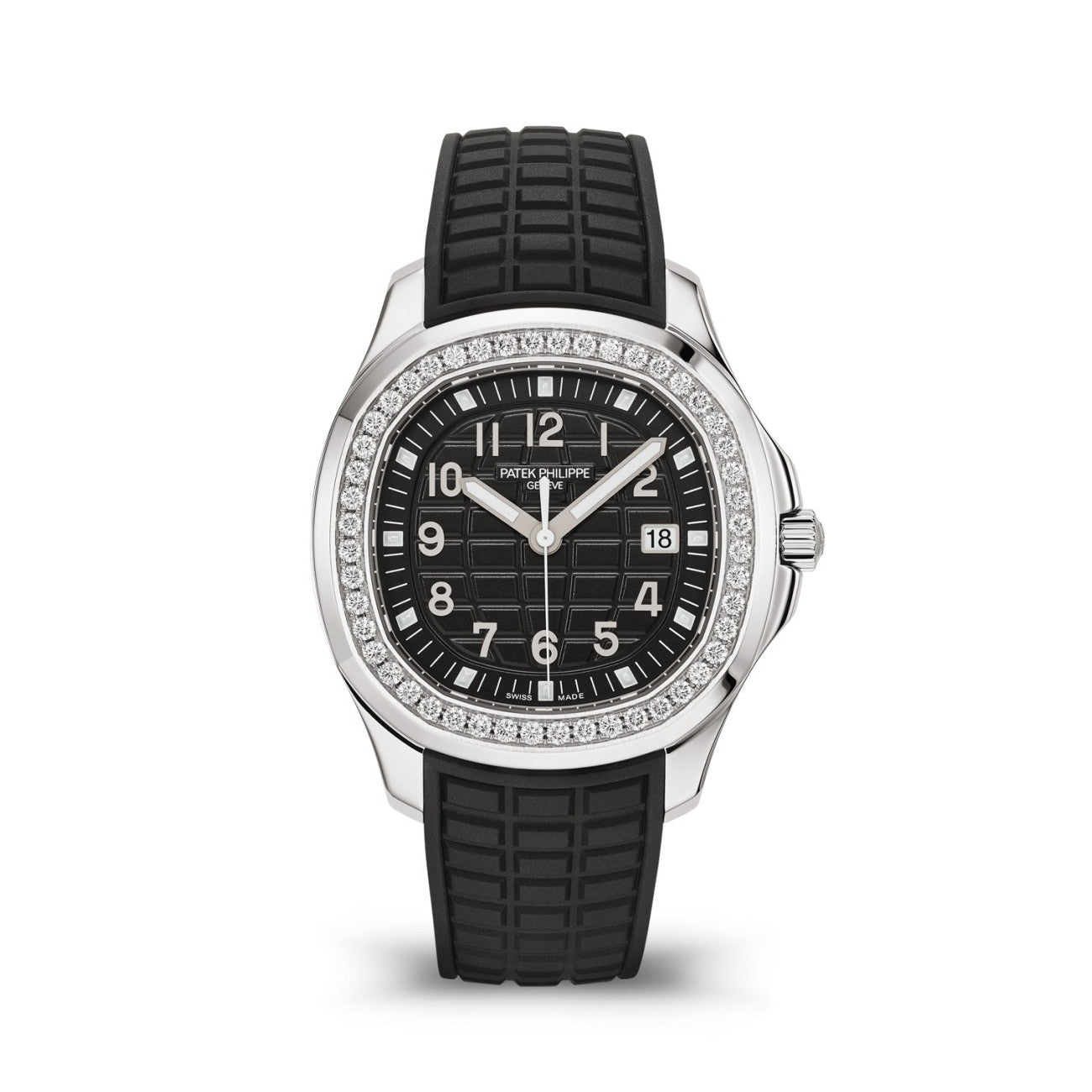Patek Philippe Women's Quartz 100M Water Resistant Solid Color Dial Rubber Strap Watch #75754