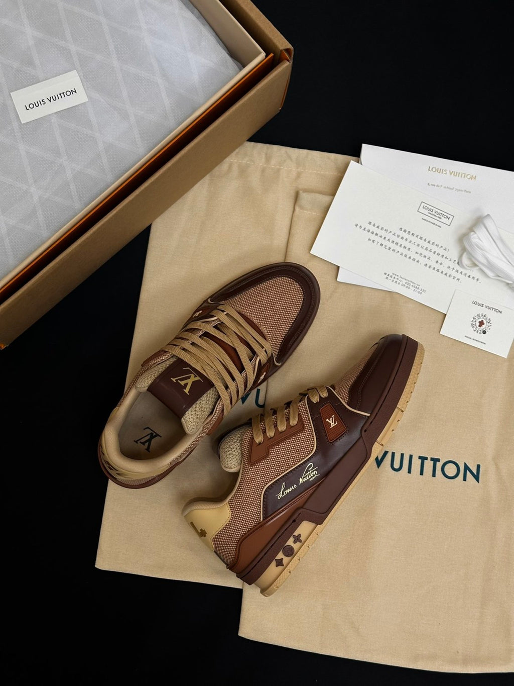 LOUIS VUITTON LV Trainer Sneaker Shoes #378550