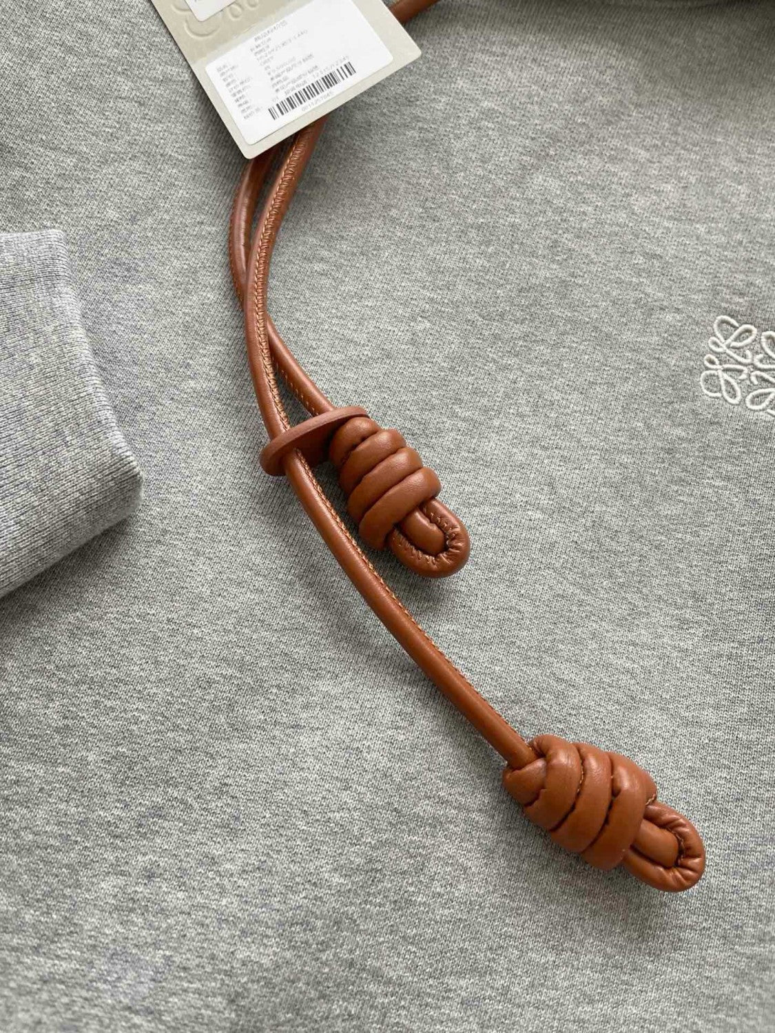 Loewe Men's Logo Embroidery Spring And Autumn Cotton Loose Solid Color Long Sleeve Pullover Hooded Drawstring Sweatshirt  #71813