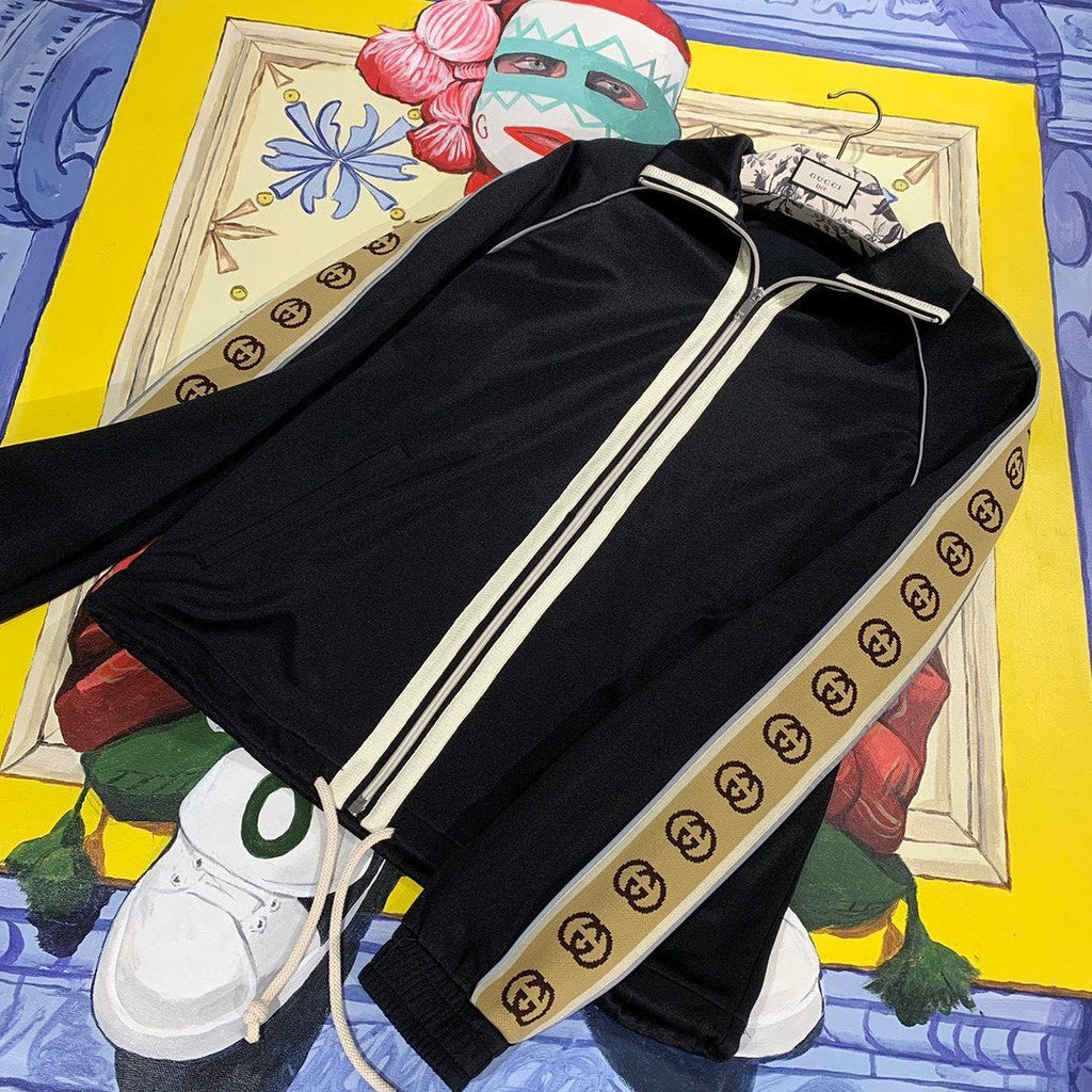 GUCCI Classic LOGO Pattern Casual Pants Jacket Suit #6796