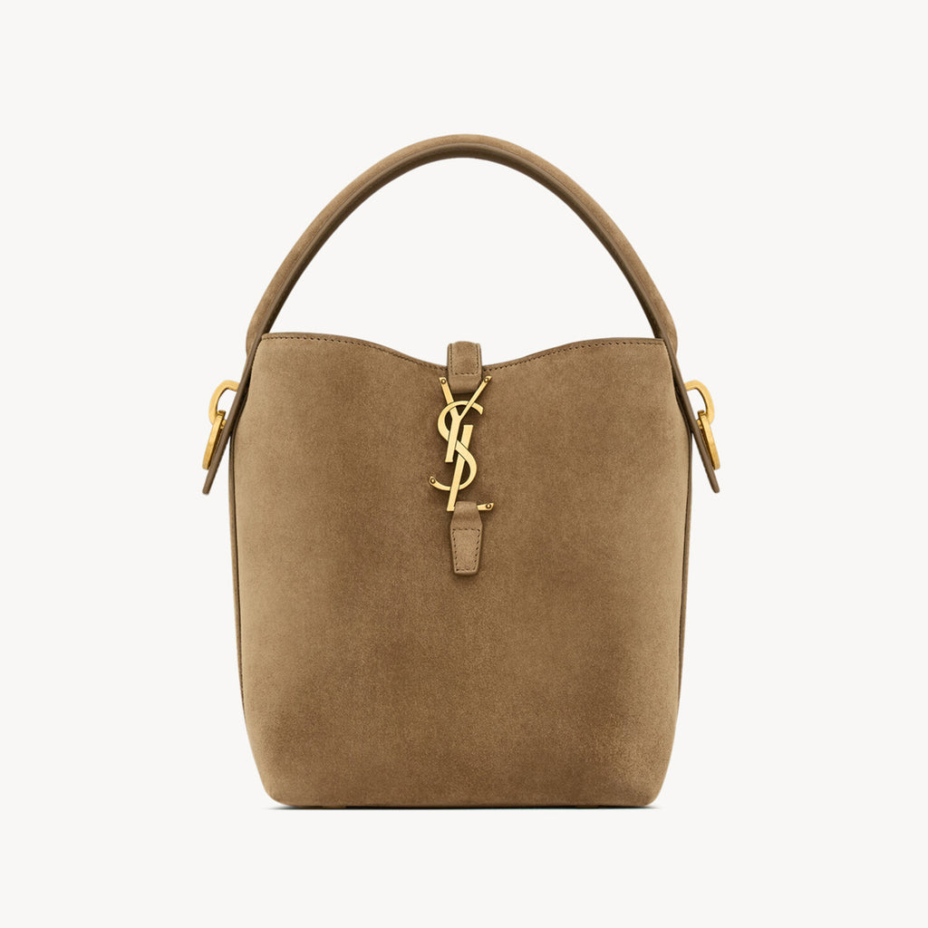 Saint Laurent Women's LE 37 Logo Hook Buckle mini Small Glossy Solid Color Bucket Bag Suede Leather Handbags Casual Bags 7490362R20W9207 #81334