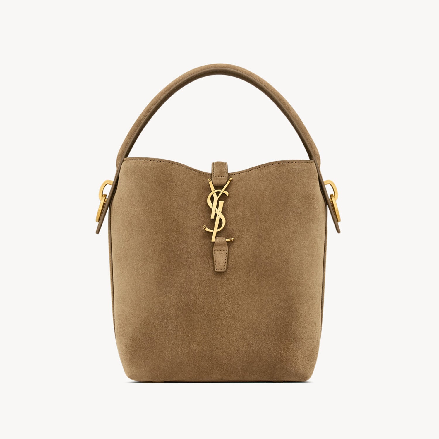 Saint Laurent Women's LE 37 Logo Hook Buckle mini Small Glossy Solid Color Bucket Bag Suede Leather Handbags Casual Bags 7490362R20W9207 #81334