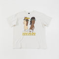 Saint Michael Men's Summer Solid Color Character Printed Round Neck Loose Aged Cotton Short Sleeve T-Shirt Ngvp #7919