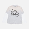 Acne Studios Layered Logo T-shirt Light Blue #377466