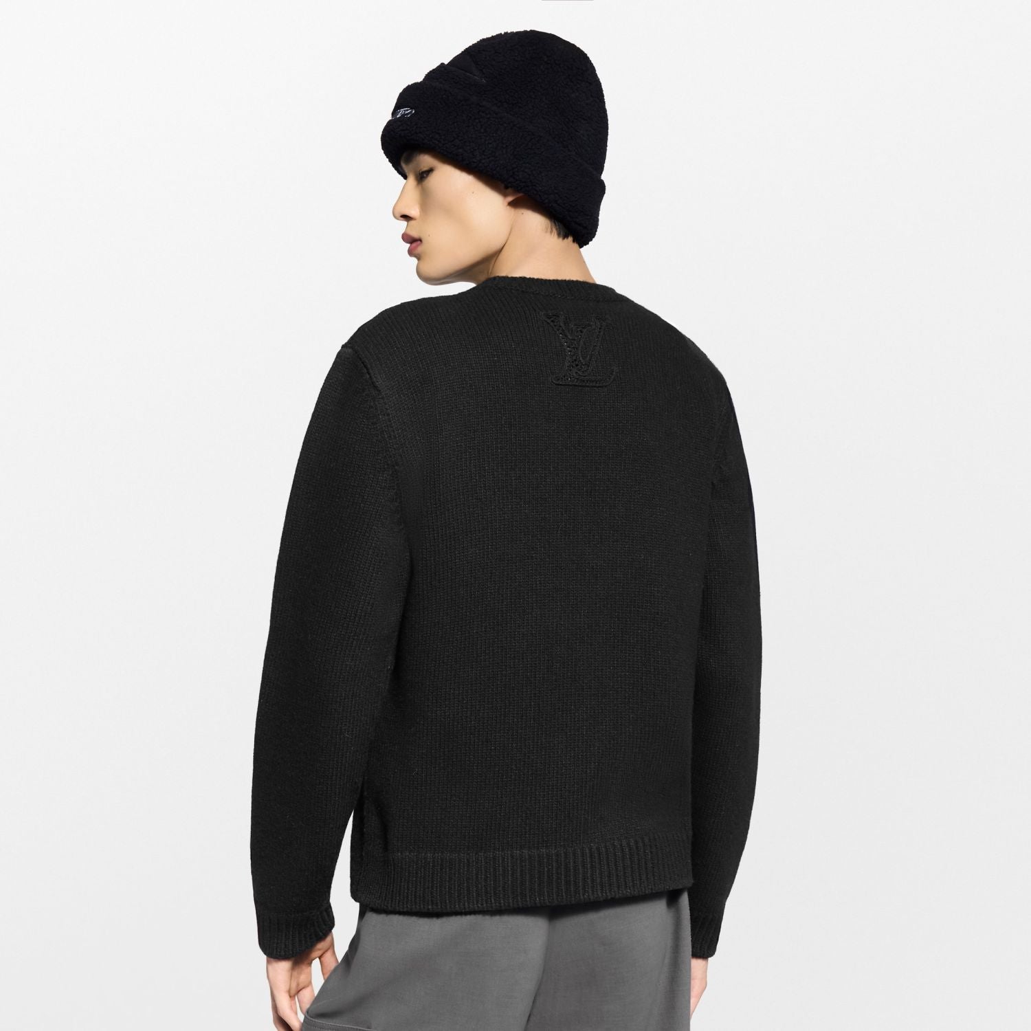 Louis Vuitton Men's Embellished Knitted Crewneck 1AJBWY #334453