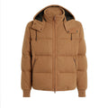 Ermenegildo Zegna  Men's Autumn And Winter Solid Color Standing Collar Zipper Removable Hood Knitted Wool Down Jacket  Ngvp #7417