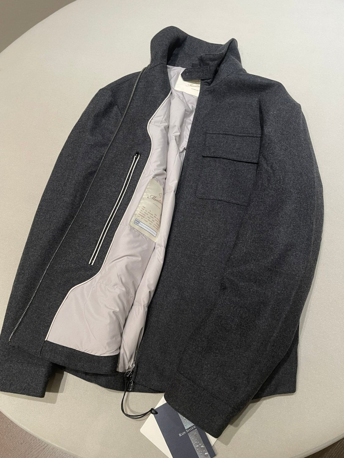 Montre Men's Waterproof Wool And Goose Down Hunting Jacket With Stand Collar #333011
