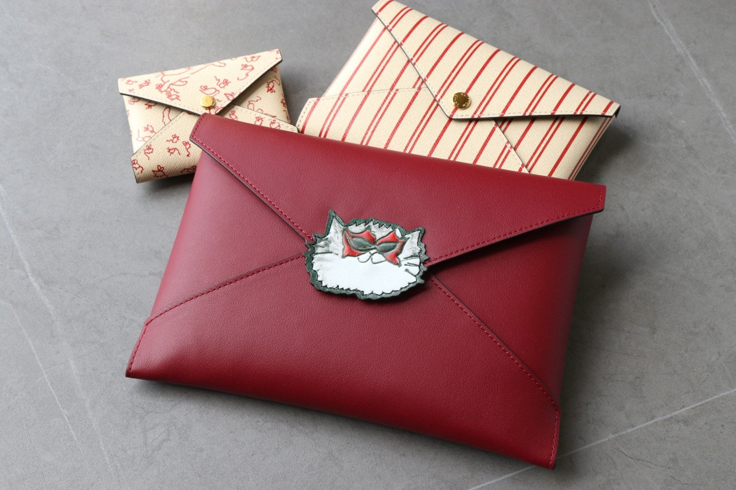 Louis Vuitton Grace and LV collaboration Kirigami Pochette Cowhide leather Three-piece set Clutch Bag Bags #193889