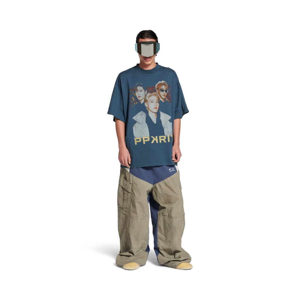 Balenciaga Men Women PP KRIT Printed Round Neck Short Sleeve Summer Cotton Solid Color Oversized T-Shirt Ngvp #1387