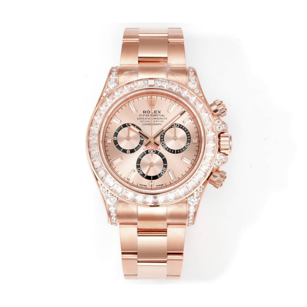 Rolex Men's Automatic Mechanical Movement 100 Meter Water Resistant Dial Watch with Diamonds #75863