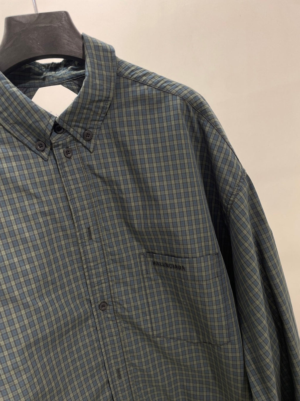 Balenciaga Men's Plaid Single Breasted Long Sleeve Shirt Style Shoulder Bag Bags #75872