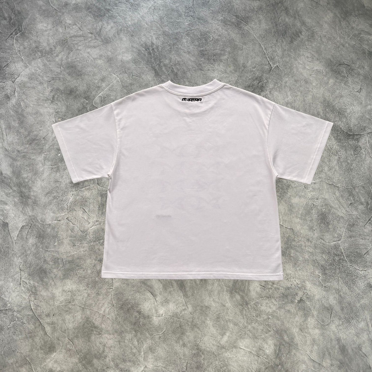 Mertra Stacked Logo T-Shirt White
