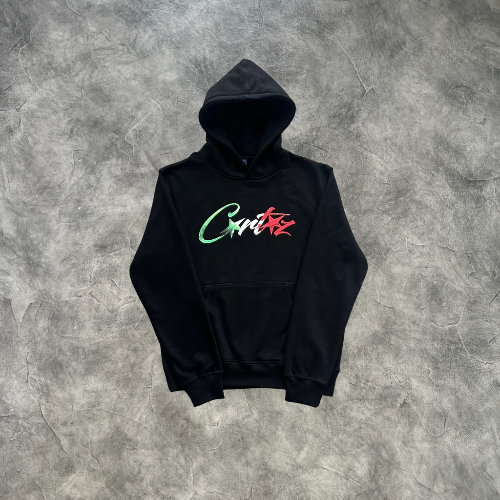 Corteiz All Stars Italia Hoodie Black