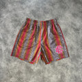 Eric Emanuel Snake Print Shorts Grey/Red