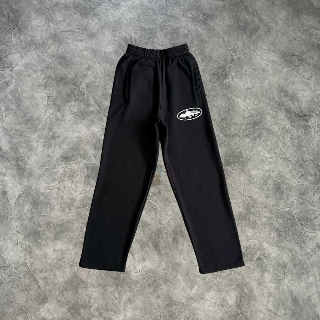 Corteiz Straight Sweatpants Black