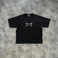 Mertra Mesh Double Layer T-Shirt Black