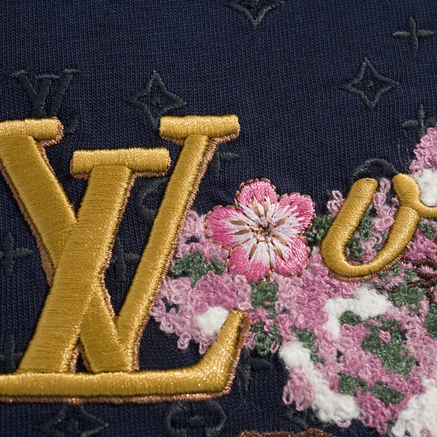 Louis Vuitton Men's Summer Solid Color Fashion Casual Letter Embroidery Short Sleeve Cotton T-Shirt #78192