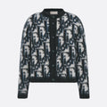 Dior Men's Spring And Fall Letters Full Print Round Neck Mohair Single Breasted Long Sleeve Knit Jacket #75119