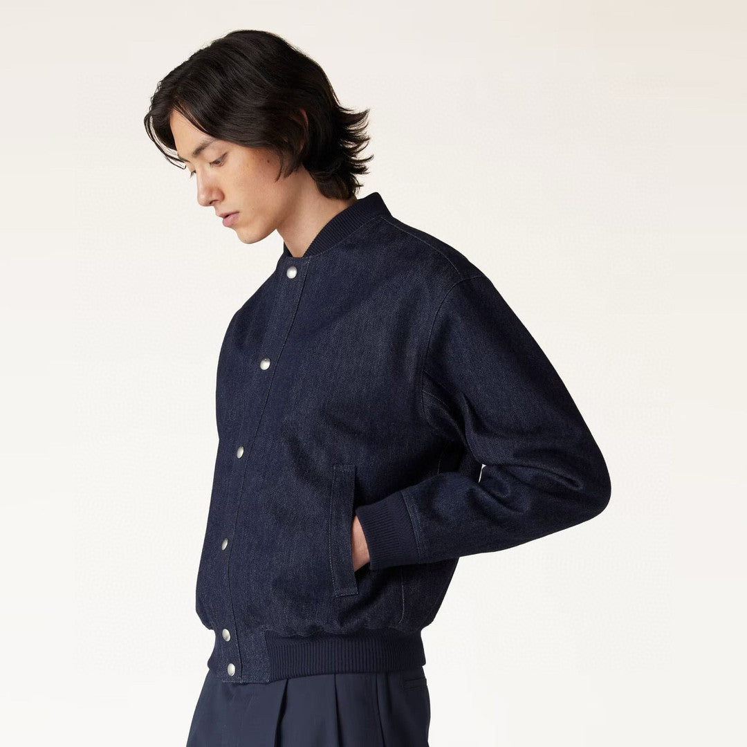 Loro Piana Men's Spring/Fall Solid-Color Cotton-Blend Cashmere Single-Breasted Long-Sleeve Jacket With Baseball Collar Ngvp #2349