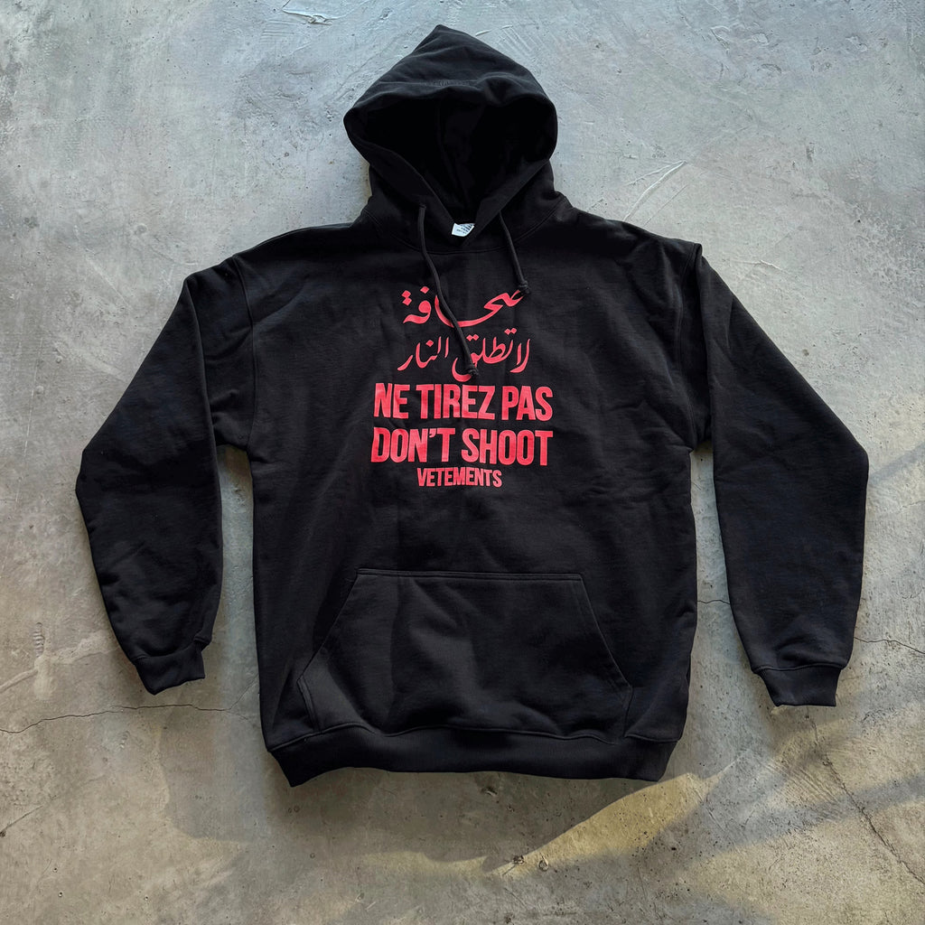 Vetements Men's Dark Style Embroidery Pullover Hoodie  Spring And Fall Fashion High Street Retro Trend Versatile Single Hooded Sweatshirt Ngvp #1175