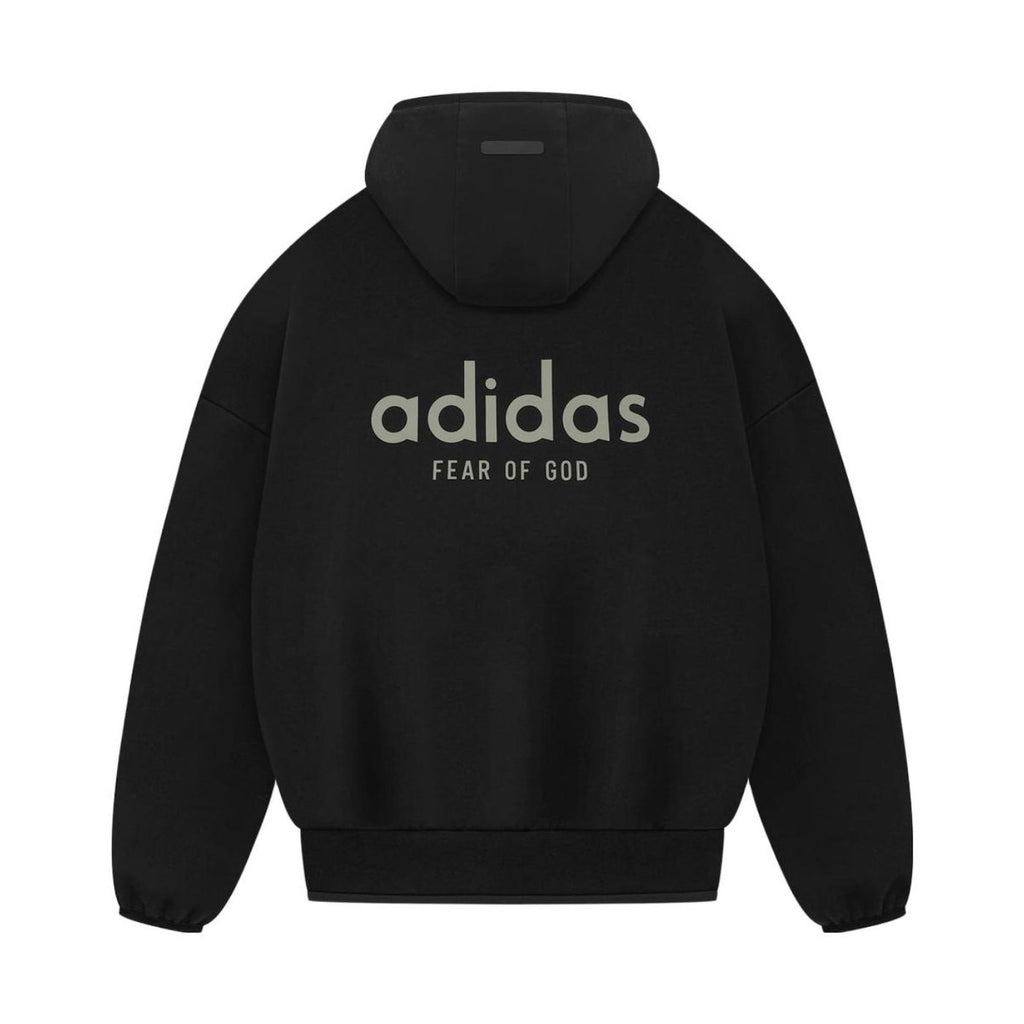 Fear of God x Adidas Men's and Women's Spring and Autumn Black Casual Sports Hooded Sweatshirt Pullover Pants Suit Set #97924