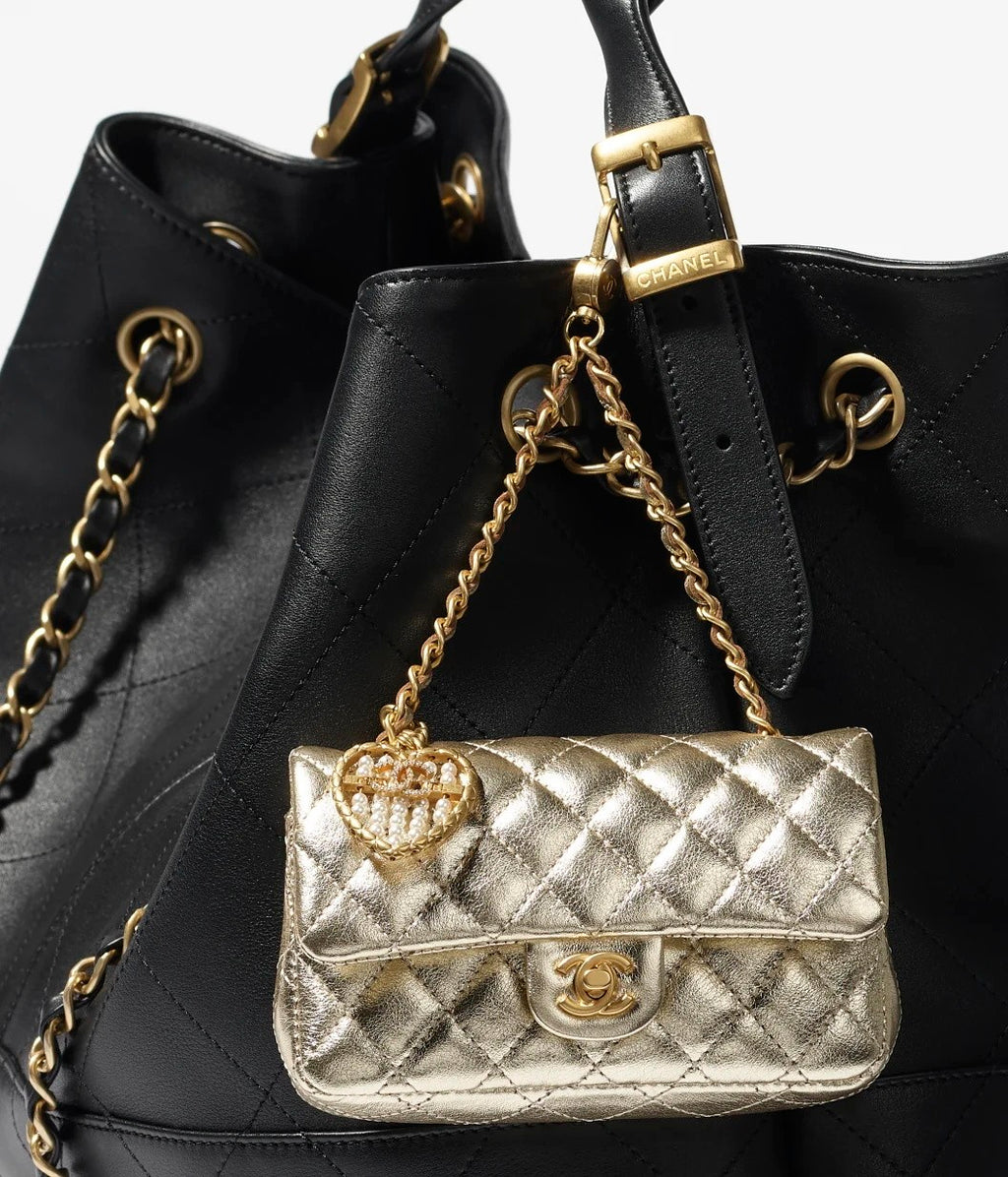 Chanel Women's Solid Color Chain Strap Flap Leather Mini Pendant Bag Bags AP4760-B21223-U0509 #77494