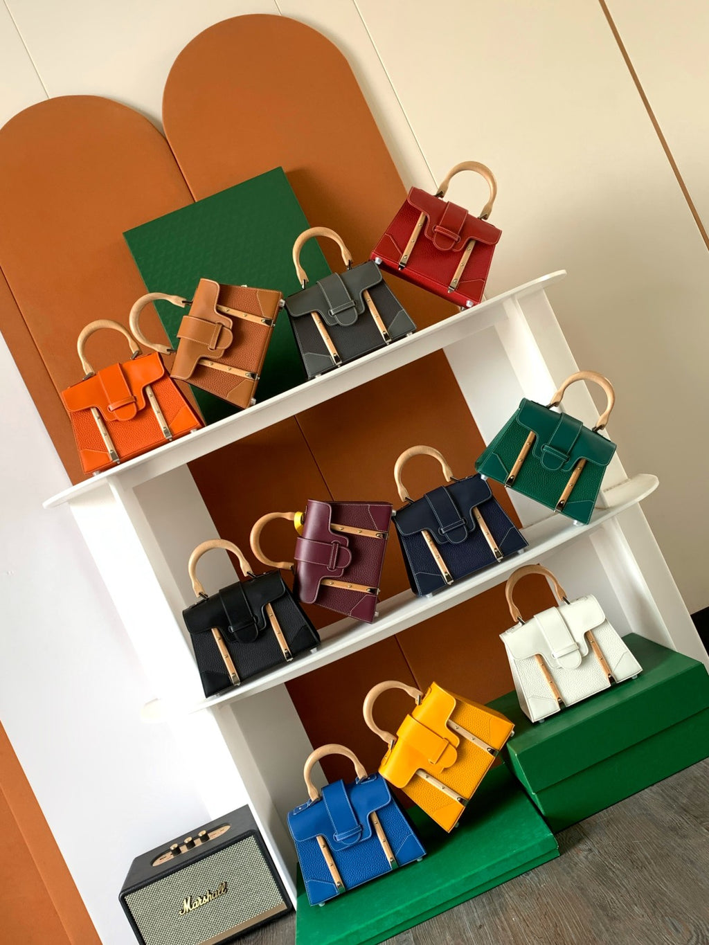 GOYARD Saigon Women's Fashion Classic Detachable Shoulder Strap Leather Mini Tote Bag Handbag Bags SAIGOBMINCG-03CL03P #78294