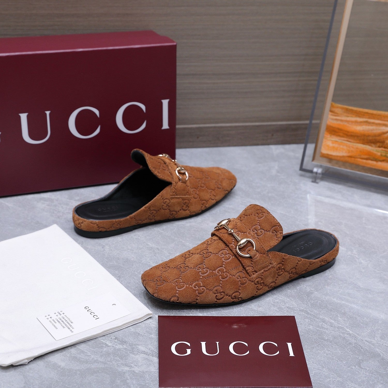 Gucci Flat Loafers Slippers #388039