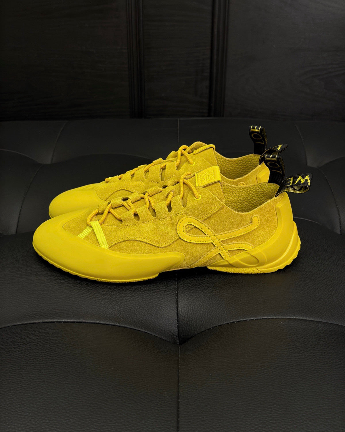 LOEWE Grip Sneaker in Calfskin Suede #381607