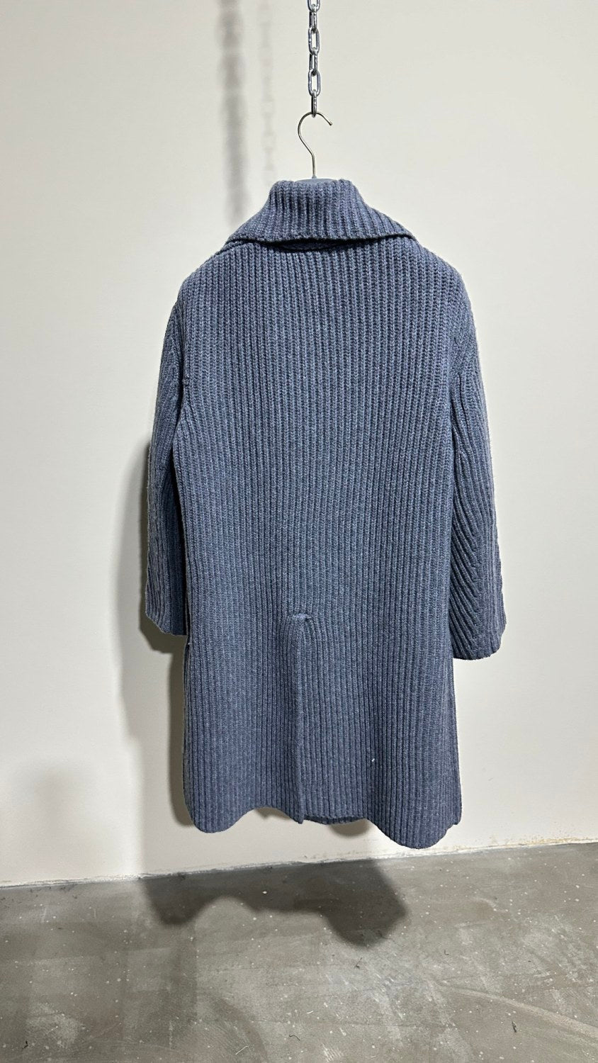 Bottega Veneta Men's Fall/winter Gray Chunky Knit Jacket - Comfortable Warmth. Functional Pockets And Minimalist Design #75722