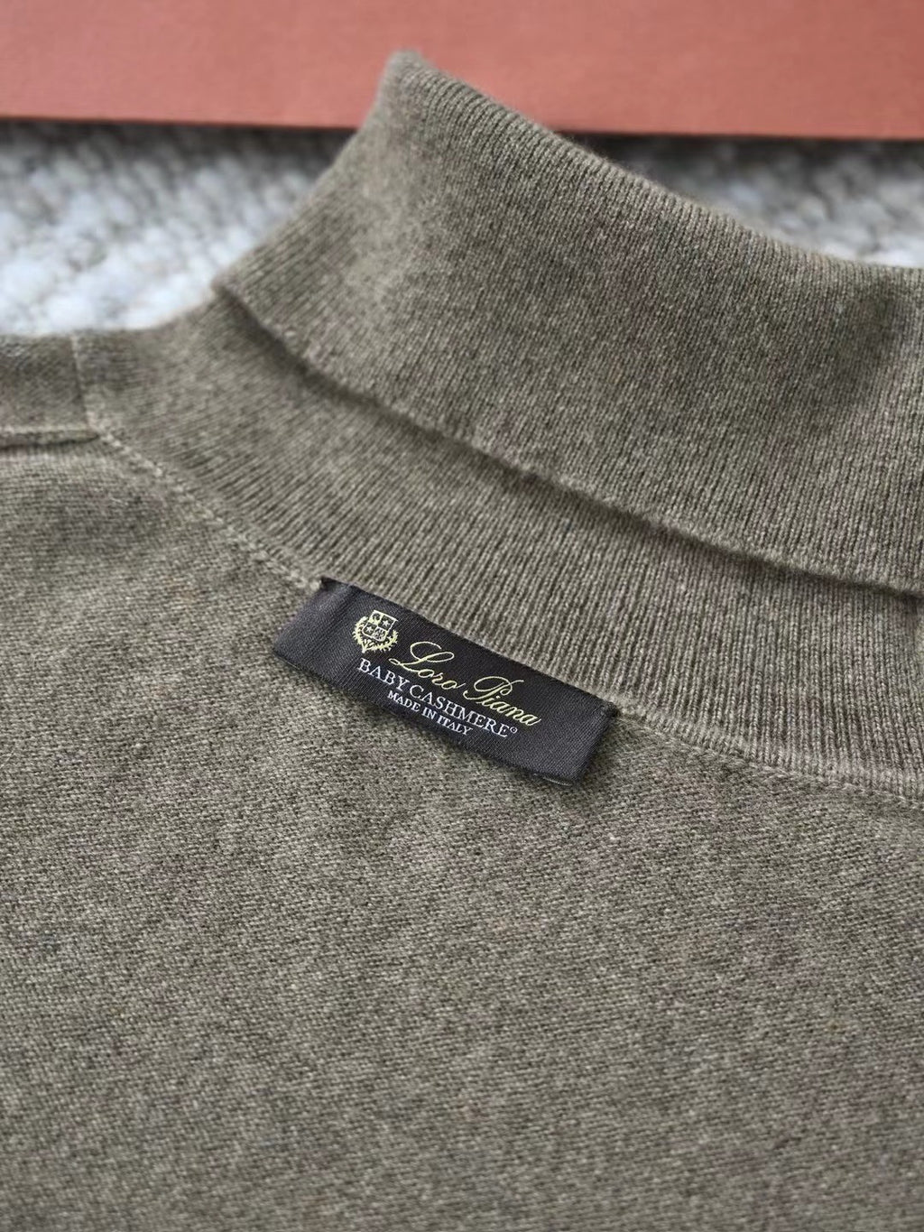 Loro Piana Men's Dolcevita Classic High-Neck Sweater Spring/Fall/Winter Solid-Color Long-Sleeve Cashmere Knit Ngvp #2721