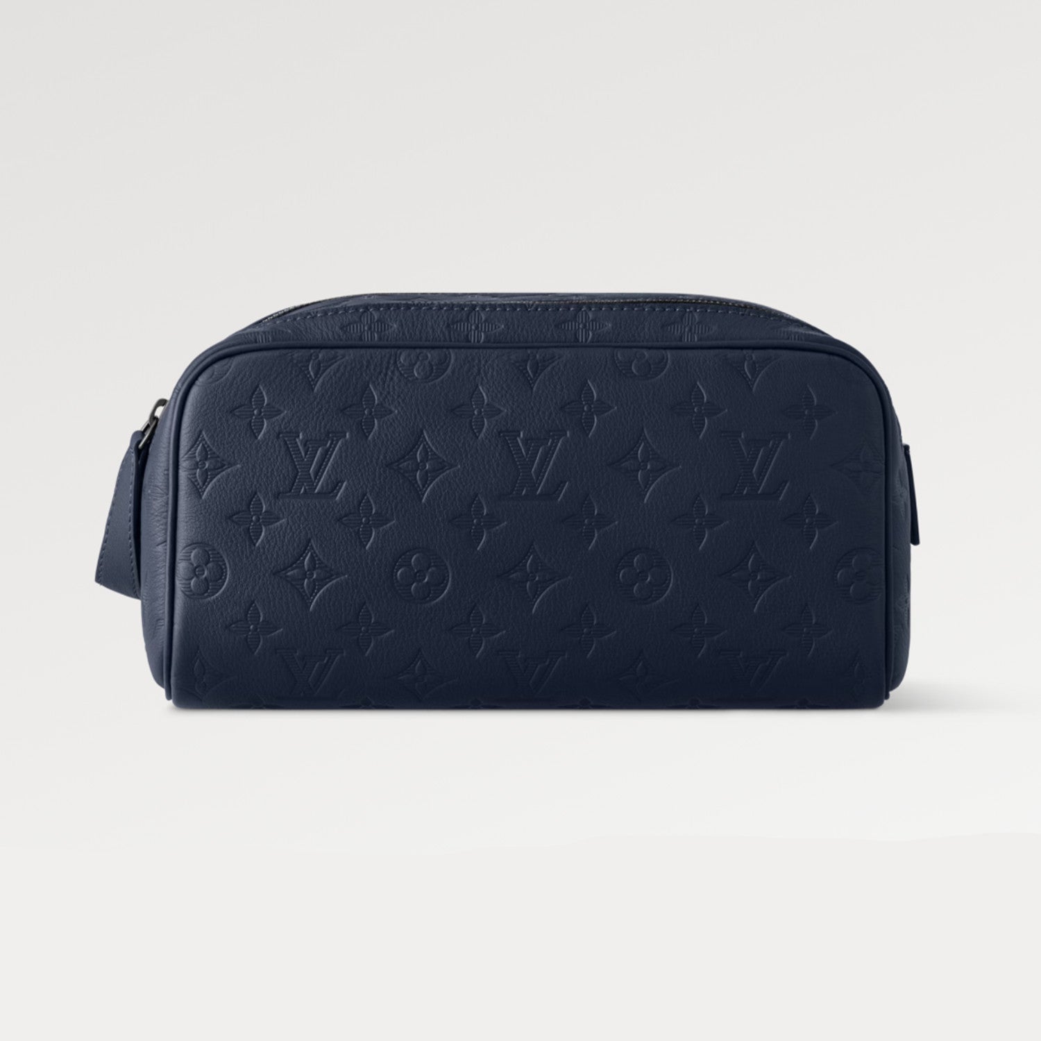 Louis Vuitton DOPP KIT Toiletry Bag Women's  Men's Fashion Trend Handbag Luxury Monogram Shadow Embossed Double Zip Wash Bags M14485 Grey M14885 Light Blue M14843 Dark Blue #81236