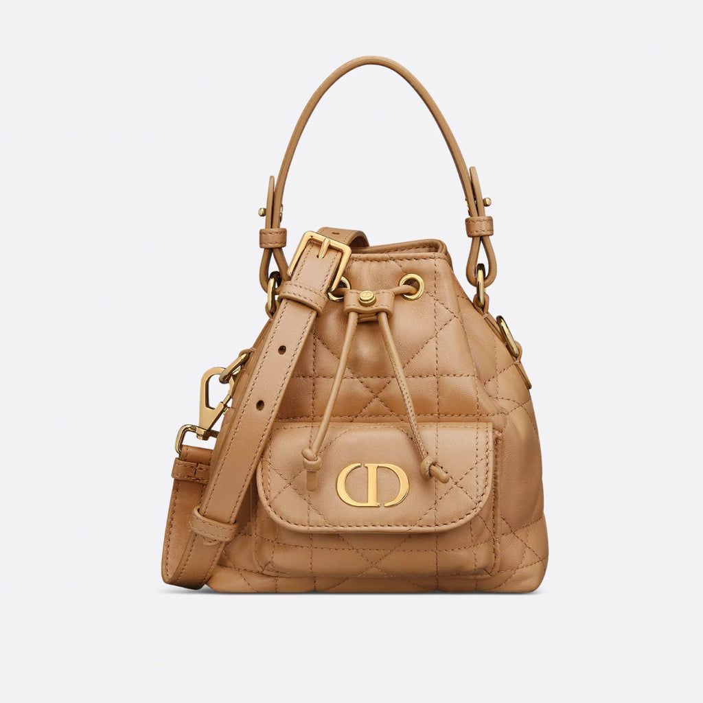 Dior Caro Women's Fashion Classic Solid Color Lambskin Cd Logo Mini Bucket Bag Shoulder Bag Crossbody Bag Bags S5250UNOZ_M030 #78351