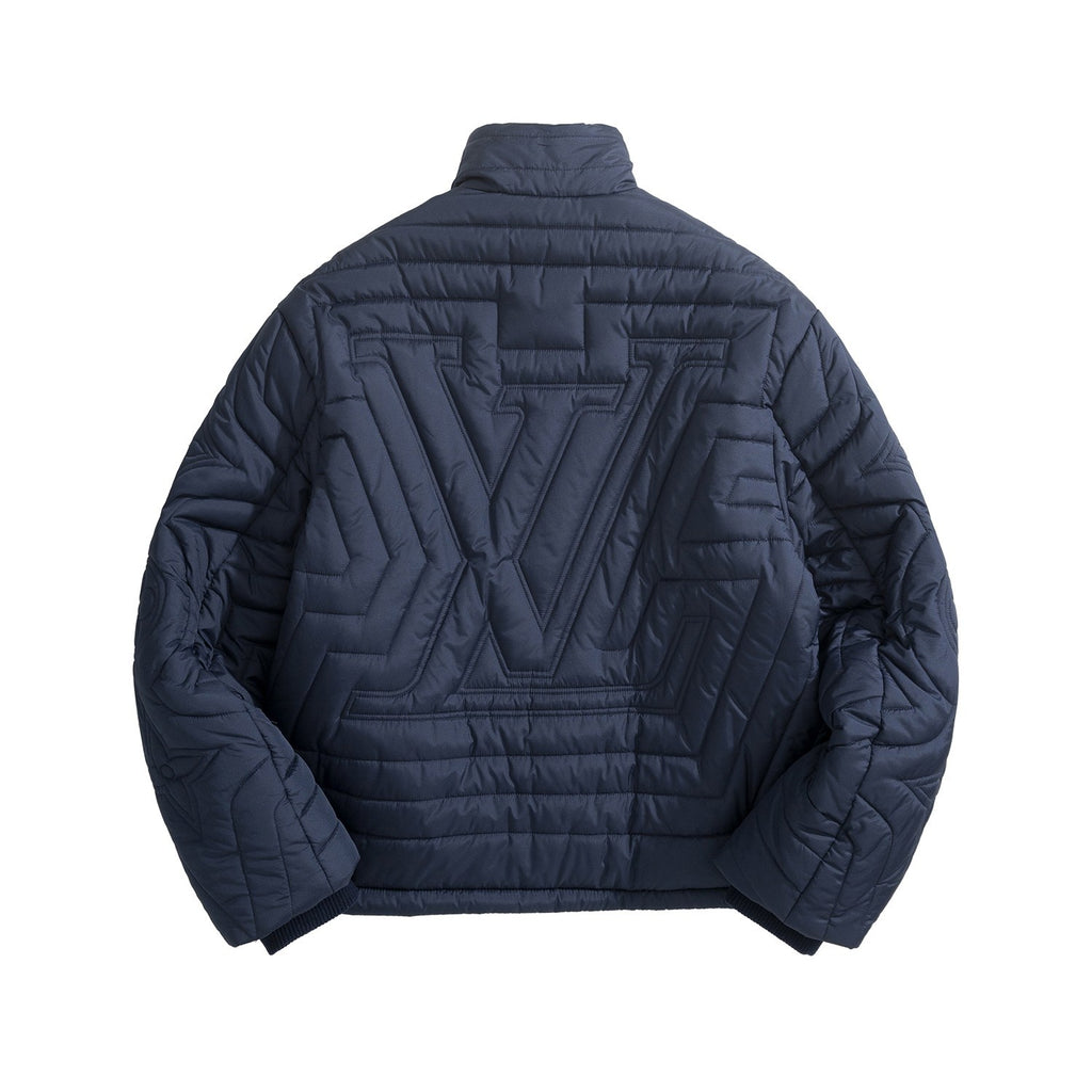 Louis Vuitton Men's and Women's Autumn/Winter Fashion Casual Solid Color Zipper Letter Embroidery Jacket #78377