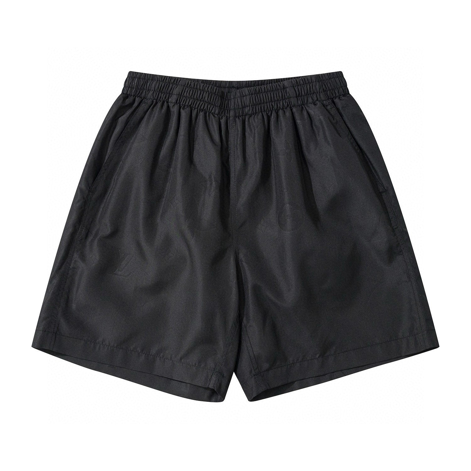 Louis Vuitton Men's Summer Solid Color Logo Full Print Drawstring Elastic Waist Casual Shorts Pants #98982