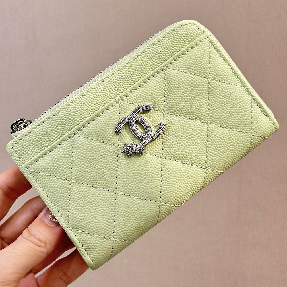 Chanel Women's Colorful Classic Comet Series Coin Purse Zipper Card Holder Card Case Stylish And Elegant Id Bags BagBags #196090