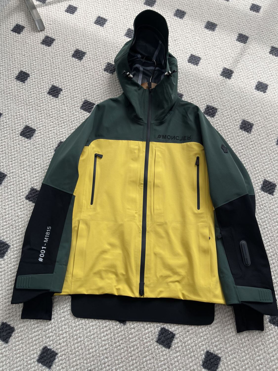 Moncler Men's Autumn and Winter Colorblocking Hooded Casual Zipper Long Sleeve Ski Jacket #73952
