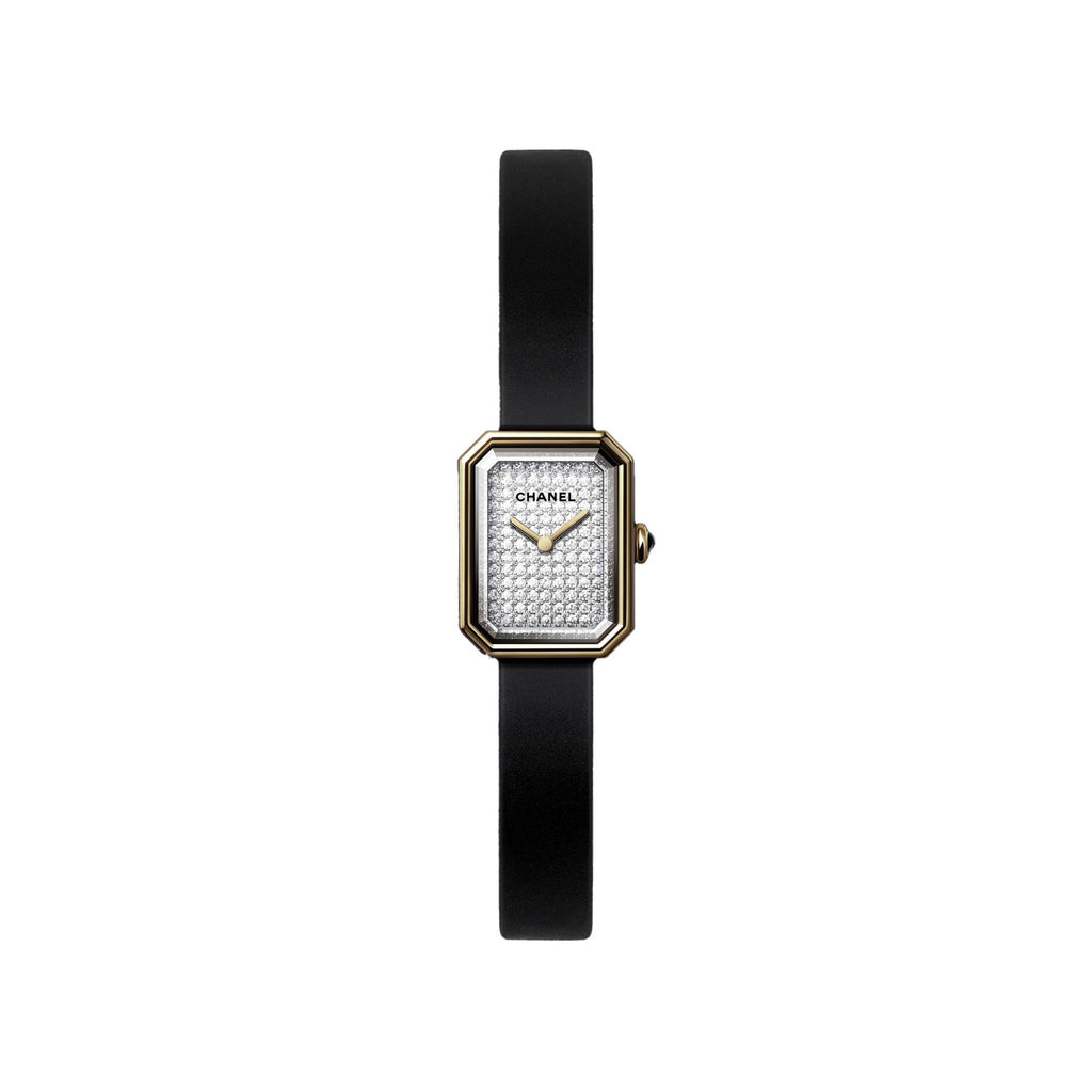 Chanel Premi¨¨re Ribbon Watch Diamond-set Dial Temperament Fashionable And Elegant Watch Black Dial 18k Gold Square Watch Accessories #71955
