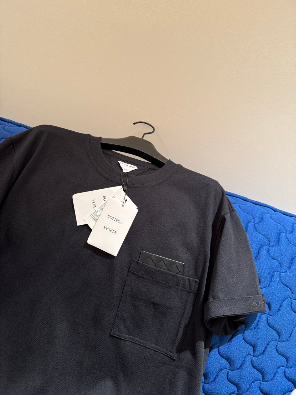 Bottega Veneta Embroidered Logo Cotton T-shirt #377948