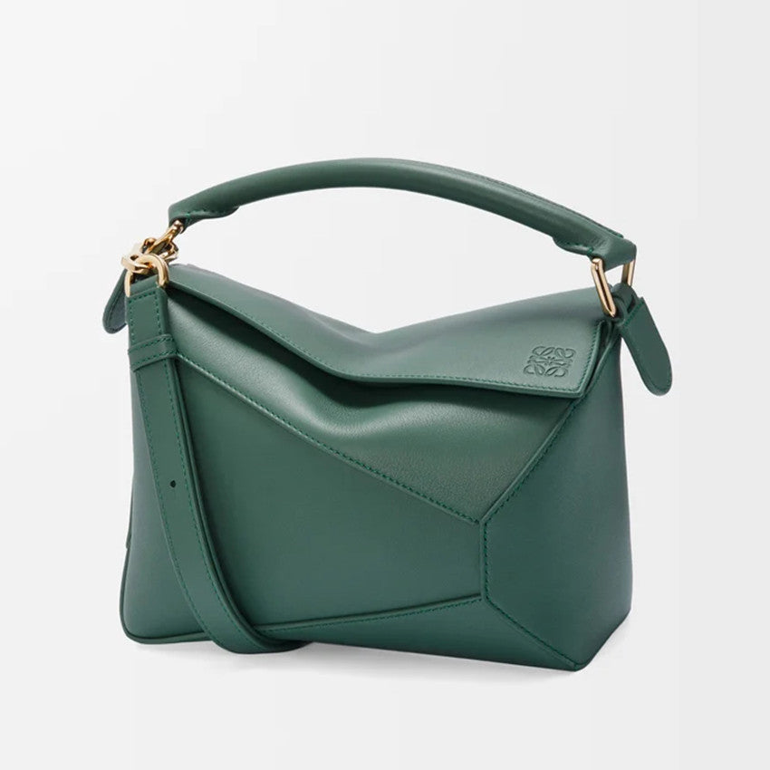 Loewe  Women's Detachable Shoulder Strap Logo Solid Color Small Cowhide Puzzle Handbags Casual Slanting Tote Handbag Bag Bags 0011189438 #76828