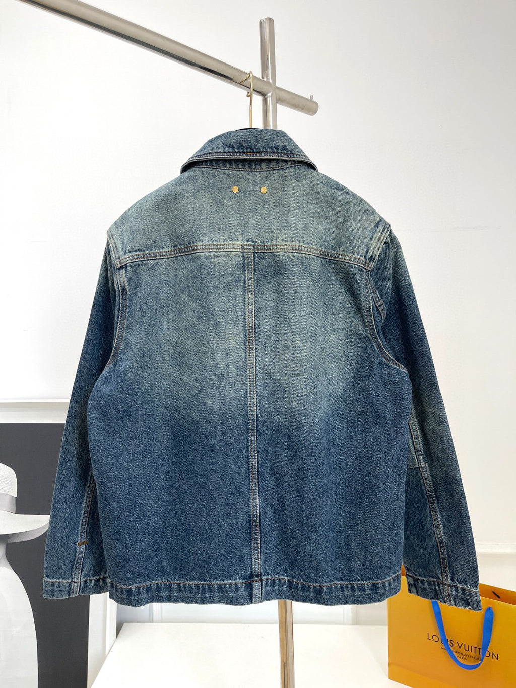 LouisVuitton Spring And Autumn Long Sleeved Denim Coat and Pants Set #94515