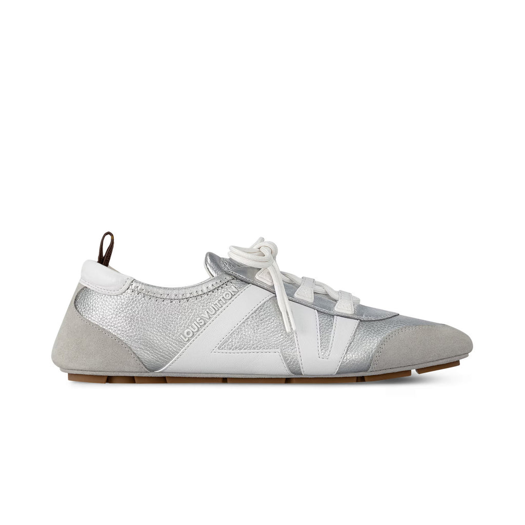 Louis Vuitton SNEAKERINA Women's Four Seasons Colorblocking Round Toe Lace Up Sheepskin Low Top Ballet Derby Shoes #76465