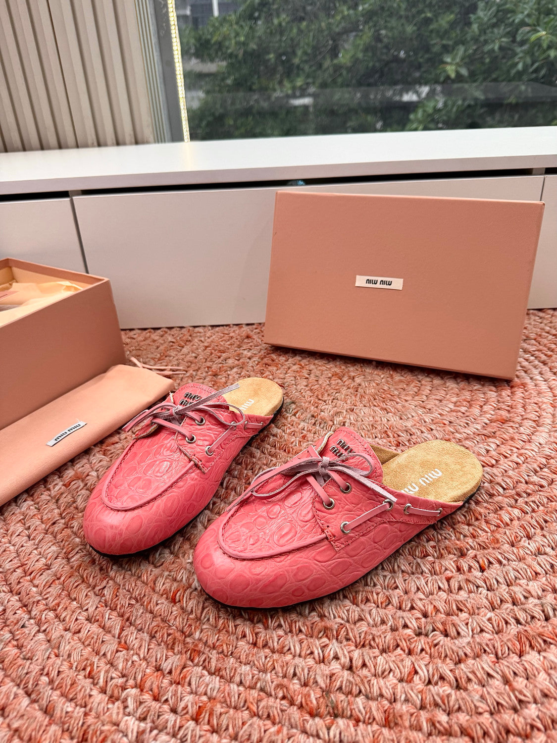 MiuMiu Mesh Mary Jane Shoes #383828