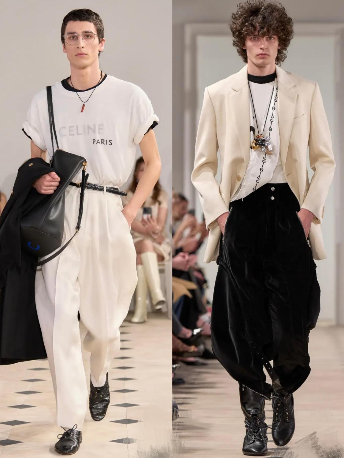 Celine Double Layered T-shirt in Fine Cotton Jersey #335870