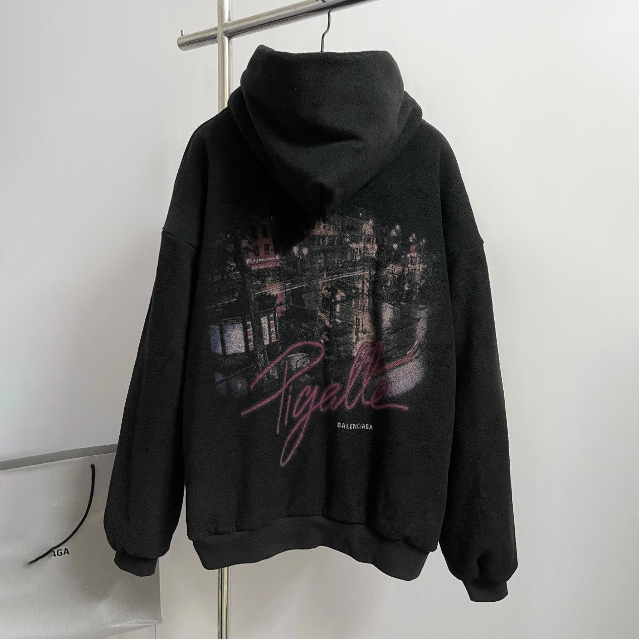 Balenciaga Men's And Women's Spring/Fall Fashion Casual Solid Color Hooded Zipper Classic Print Long Sleeve Jacket #78887