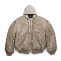 Balenciaga Men's And Women's Fall And Winter Splicing Loose Fit Hooded Zipper Long Sleeve Aviator Jacket #98216