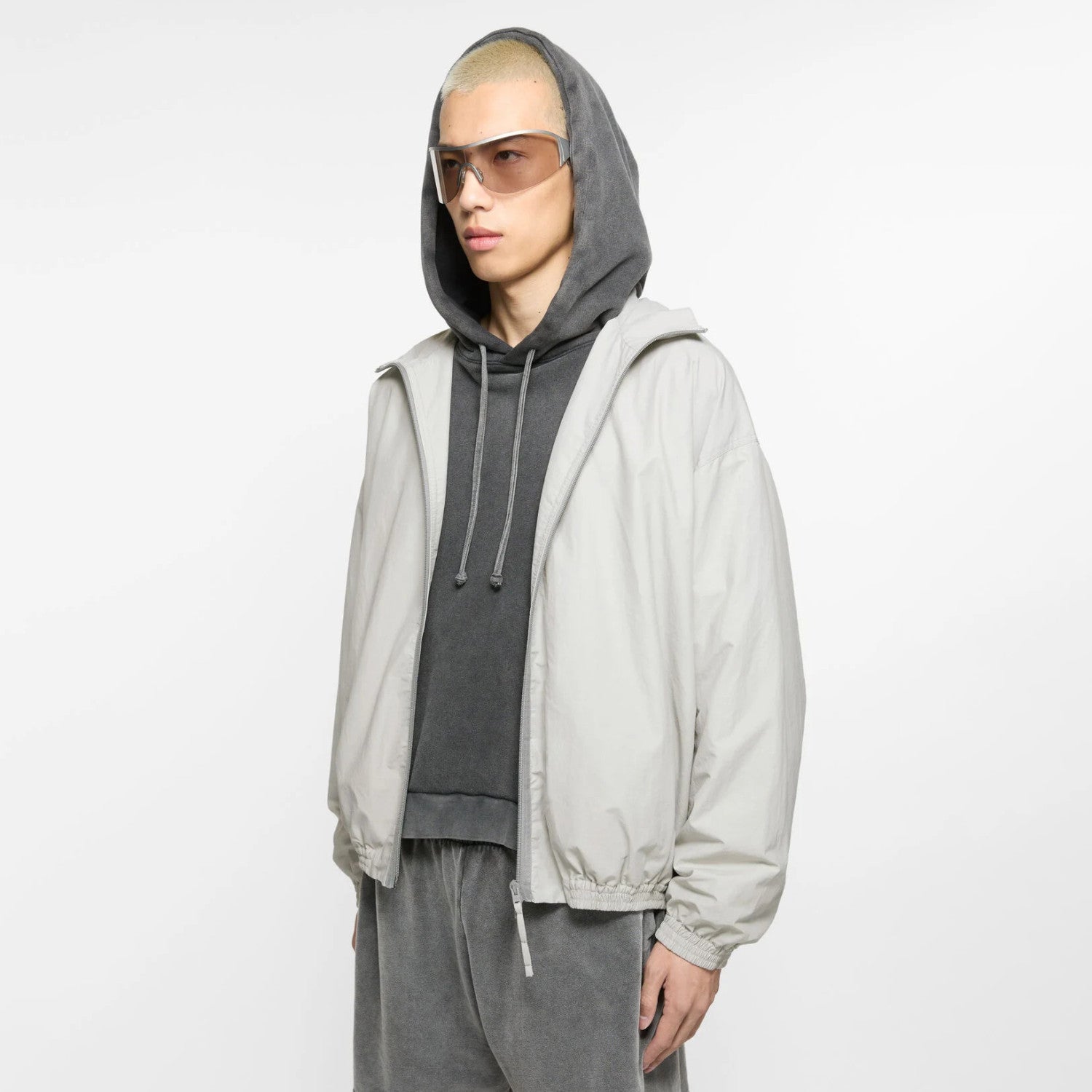 Acne Studios Men's Spring and Autumn Embroidered Letter Printed Solid Color Zipper Long Sleeve Jacket #75728