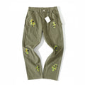 Chrome Hearts Green Denim Printed Casual Pants #22139