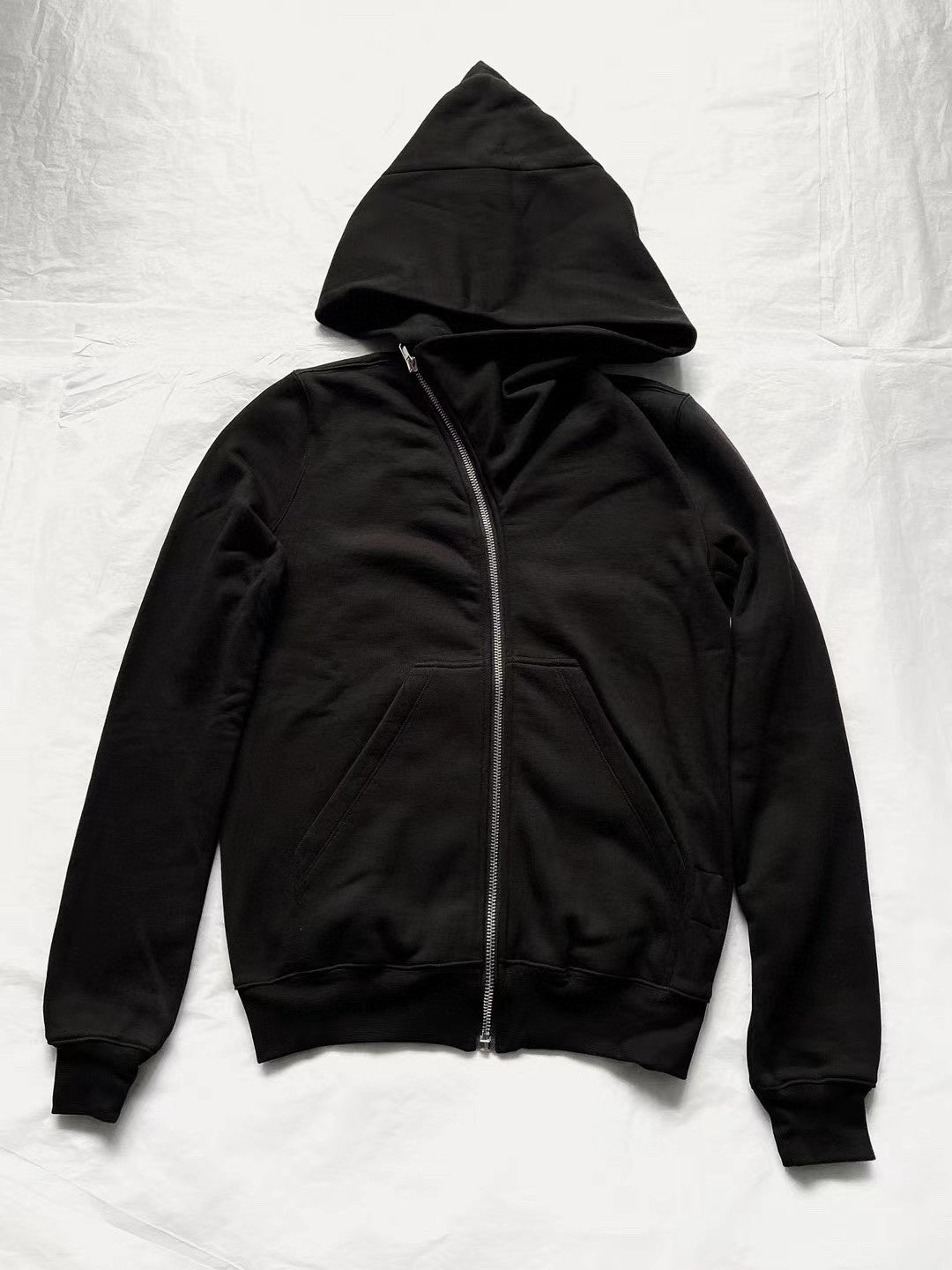 Rick Owens Irregular Zipper Jacket Coat Ngvp #6553